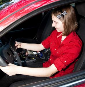Girl driving